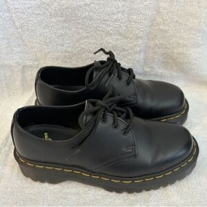 Unisex Dr Martens 1461 Bex Smooth Leather Oxford Shoes Black — Smooth Leather